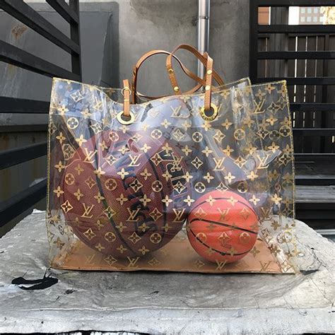 plastic louis vuitton shopping bag|louis vuitton clear tote bag.